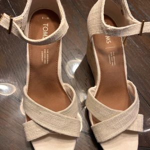 Toms Sandals, worn once!